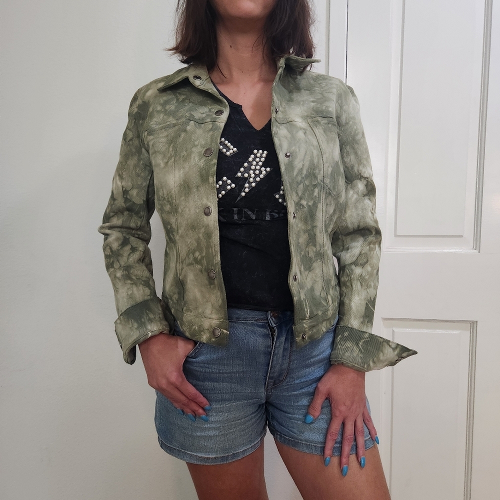 Parallel Tie-dye Denim Jacket Womens Size 10